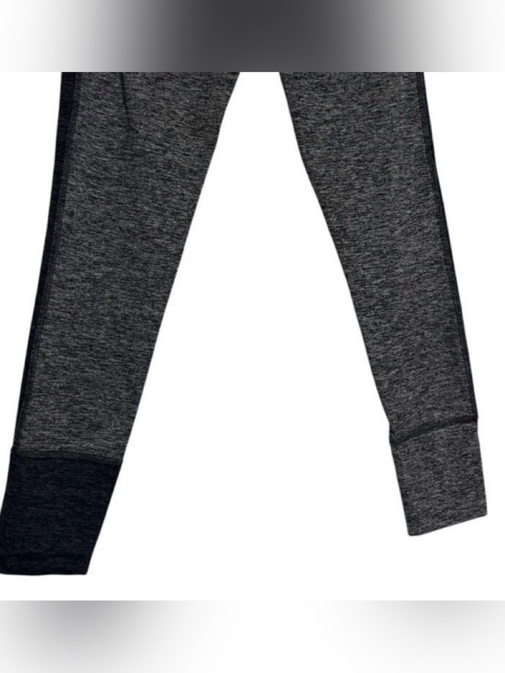 Vuori Asymmetric Block High Rise Leggings XS Heather Gray Black Yoga - Picture 6 of 10